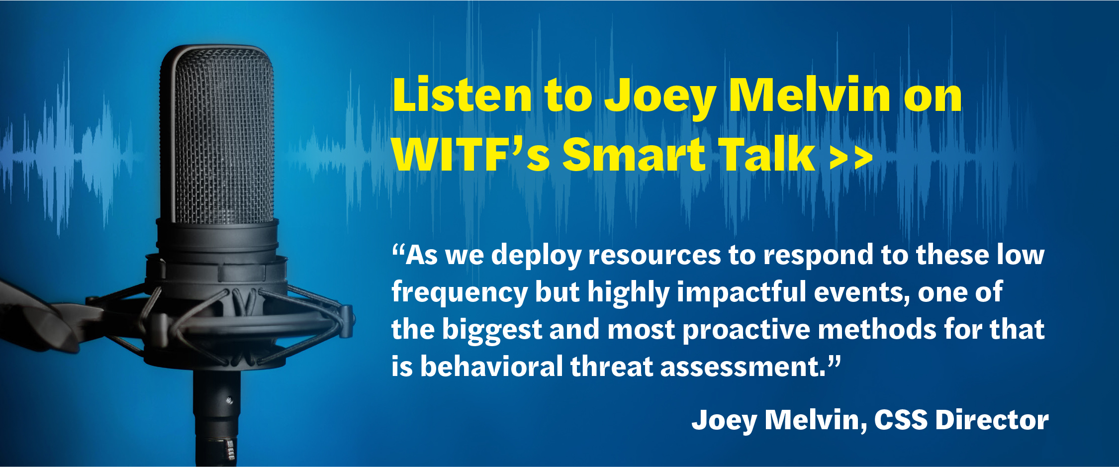 Click to listen to Joey Melvin, Director of Center for Safe Schools, on WITF Smart Talk